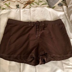 Brown swim shorts size 2x